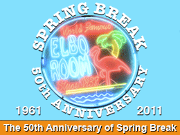 Logo for 50th Anniversary of Spring Break and link to story