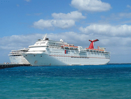 Aerial Photograph of the Carnival Inspiration Cruise ship